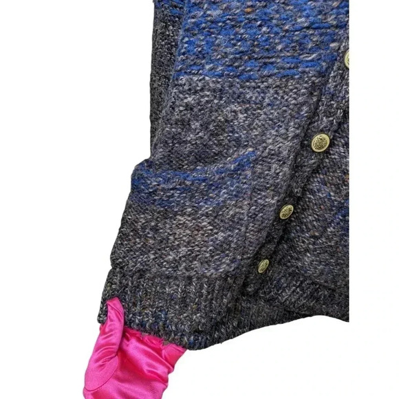 Aritzia Wilfred Free Womens Oversized Wool Blend Thick Button Sweater Cardigan S - Picture 3 of 15